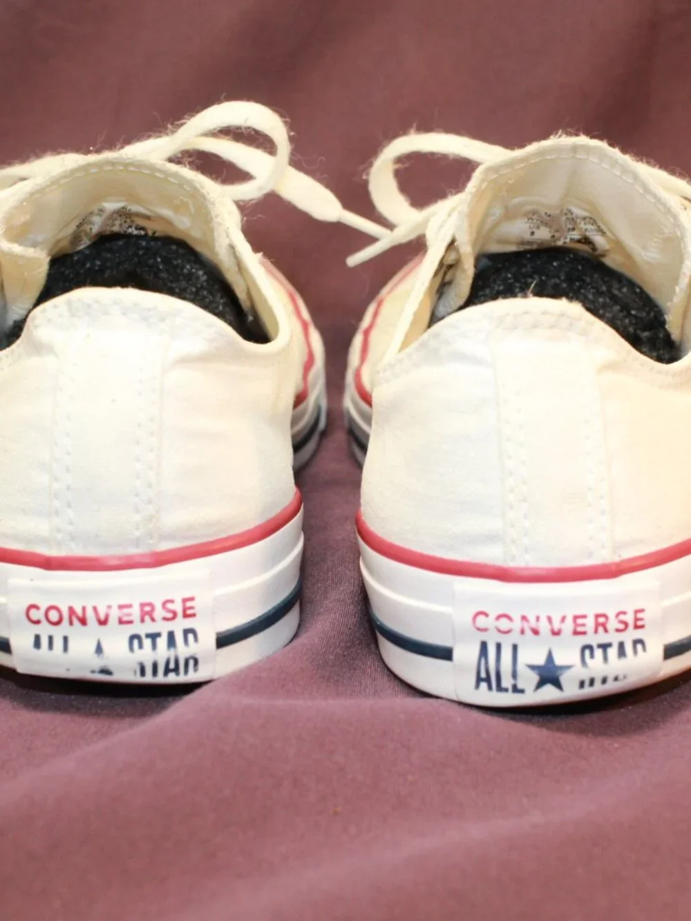 Converse Chuck Taylor All Star W8 White Low Top Sneakers - W7652 - Picture 5 of 12